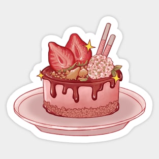 Strawberry Cake Sticker